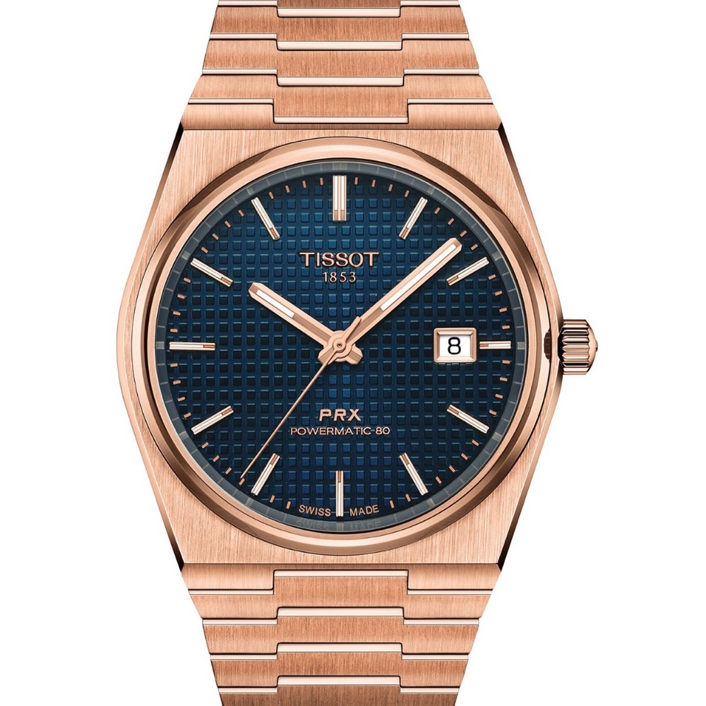 Tissot Swiss Automatic PRX 80 Rose Gold Watch